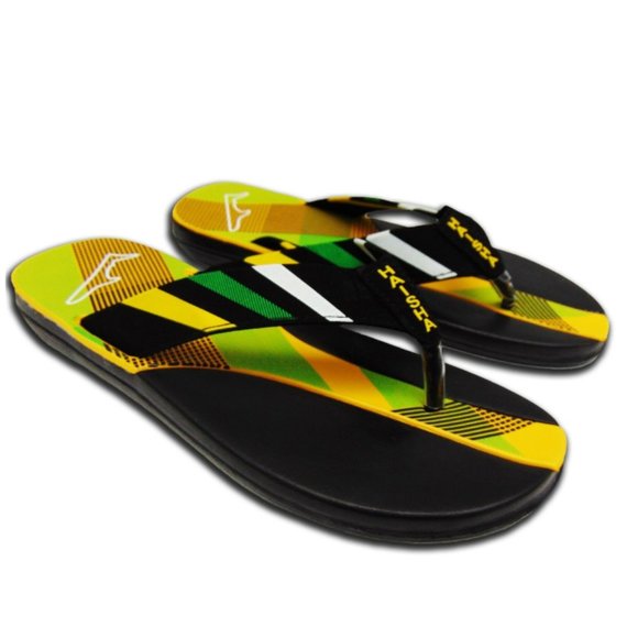 SUMMER SOFT SANDALS MENS YELLOW POOL BEACH SHOES - Picture 4 of 5